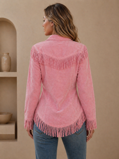 Selena│ Blusa de Ante Flecos