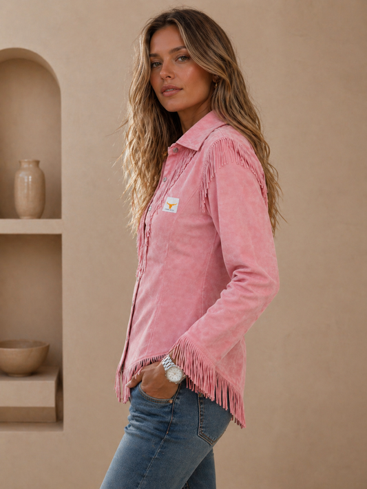 Selena│ Blusa de Ante Flecos