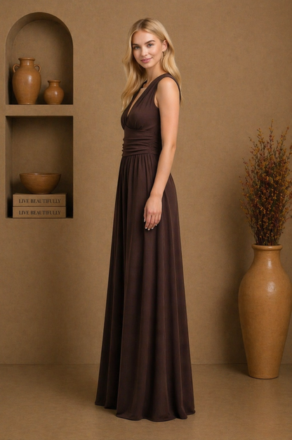 Caridad | Mono sin Mangas Elegante y de Pierna Ancha