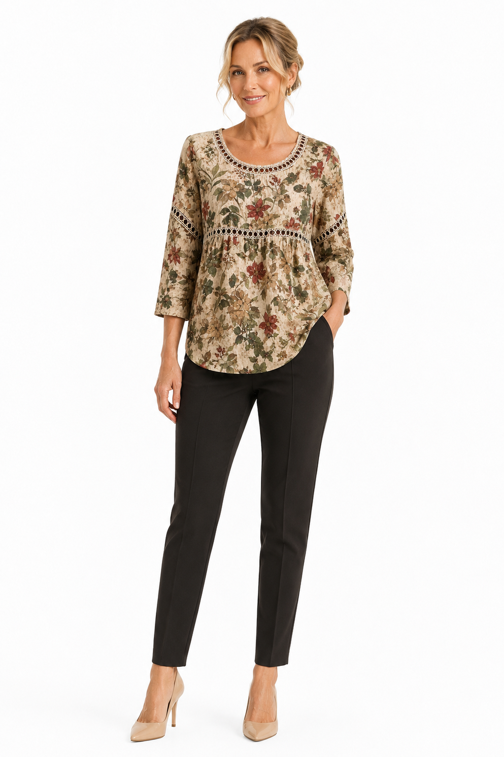 Nayla | Blusa vintage floral